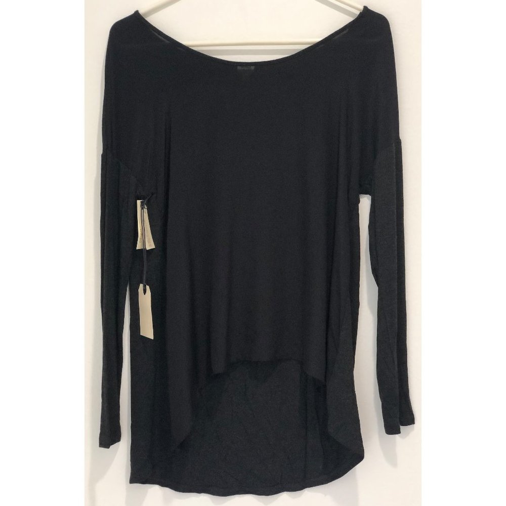 NWT Wilfred Silk Heather Black Long Sleeve